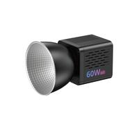 ULANZI C60 RGB Lumière Vidéo LED 60W avec Mini-Monture Bowens et Filetage 1/4", Lampe Photo Portable avec Batterie Intégrée 3300mAh/2500K-6500K/CRI 95+ pour Studio/Professionnel/Extérieur