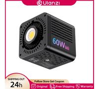 Ulanzi C60 RGB Portable 60W COB Led Light Video Light 2500-6500K 3300mAh Mini Bowens Mount Photographic Lighting for Live-Stream EU Plug Kit
