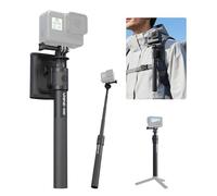 ULANZI ClipMate VL04 Perche à selfie invisible de 114 cm avec support universel de 6,35 mm et broches ARRI, compatible avec Insta360 X5/GoPro Hero 13-5/DJI OSMO Pocket 3/Xtra, trépied pour caméra