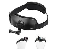 Ulanzi CM027 Support de sangle de tête pour iPhone, GoPro Hero 12 11 10 9 8 7 Noir 7 Argent 7 Blanc 6 5 4 Session 3+ 3 2 1 Max, DJI Osmo Action, Insta360, la plupart des caméras d'action Support de