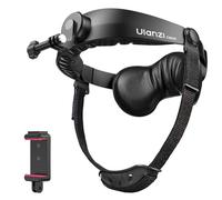 Ulanzi CM029 Fixation Bandeau de Tête Compatible avec GoPro Hero 13/12/11/10/9/8, Insta 360 X5, DJI Action 6/Action 5 Pro/4/3, Rotation à 360°, Support Amovible avec Adaptateur Pince pour Smartphone