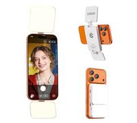 ULANZI GL01 [Nouveauté 2026] Lampe Selfie Magnétique pour iPhone, Lumière Téléphone avec Double Panneau LED Carré, Tige Extensible, 2500K-6500K, Compatible avec iPhone 17 16 15 Magsafe Samsung (Blanc)