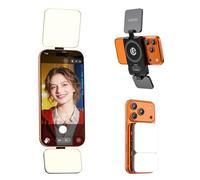 ULANZI GL01 [Nouveauté 2026] Lampe Selfie Magnétique pour iPhone, Lumière Téléphone avec Double Panneau LED Carré, Tige Extensible, 2500K-6500K, Compatible avec iPhone 17 16 15 Magsafe Samsung (Noir)