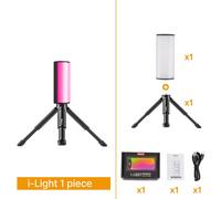 Ulanzi i-Light-Mini tube lumineux RVB,anciers de photographie LED,lampe de remplissage vidéo magnétique,2500-9000K pour Vlog,YouTube - Type 1pcs lights kit