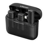 Ulanzi J12 ensemble de microphones sans fil avec 2 émetteurs et récepteur Lightning pour iPhone/iPad