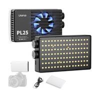 ULANZI Lampe vidéo PL25, 25 W LED pour appareil photo, mini panneau bicolore pour photographie reflex numérique, 3200Lux, IRC ≥ 96 2700 K-6500 K, 2000 mAh rechargeable pour photo, vidéo, YouTube, Vlog