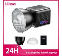 Ulanzi-Lampe vidéo RVB, L024, 40W, 2500-6500K, Bicolore, 0-359 °, RGB COB, Mini Bowens Mount Fill Light, 3400mAh COB Light only Light