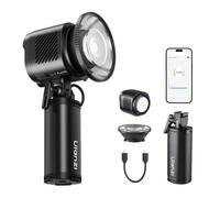 ULANZI LC60 60W 2 en 1 COB Lampe Vidéo et Lampe de Poche Mini Bowens Mount | 6500K Bicolore GN12 13 Effets 3 Modes d'éclairage Lentille Fresnel 9x & Mini Bowens & Cold Shoe Mount Power Handle App