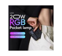 Ulanzi LE20 LED Panel Light 20W RGB Professional Photography Lighting for Camera Game Live Video Filmmaker Lighting