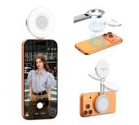 ULANZI LM21 Lampe Magnétique pour Selfie, Lumière Téléphone pour Appels Vidéo/Conférence/Photographie, Anneau Lumineux LED d'Appoint 180° Flexible CRI≥95 Compatible avec iPhone Magsafe 17-12 Samsung