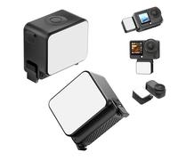 ULANZI LM24 Mini lumière vidéo pour DJI Osmo Action 6/Osmo Nano, Lampe Vidéo de Remplissageavec Fixation Magnétique Rapide, lumière Photo avec Batterie 500mAh pour caméra d'action