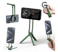 ULANZI MA30 Trépied magnétique pour iPhone - En aluminium Maglock - Mini trépied de poche pour téléphone portable - Aimant double face - Montage rapide - Compatible avec iPhone 16 15 14 13 12 Magsafe