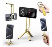 ULANZI MA30 Trépied magnétique pour téléphone compatible avec iPhone Magsafe, mini trépied pliable en aluminium pour téléphone portable, support de téléphone portable double face, support rapide pour