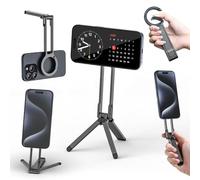 ULANZI MA30 Trépied magnétique pour téléphone compatible avec Magsafe Gris, mini trépied pliable en aluminium pour téléphone portable, support de téléphone portable double face, support rapide pour