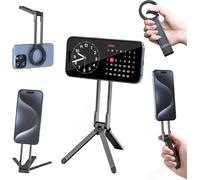 ULANZI MA30 Trépied Magnétique Téléphone, 3in1 Mini Perche à Selfie Aluminium, Maglock Carabiner-Mounted, Support Pliable Smartphone, Trépied de Poche Compatible avec iPhone 17 16 15 14 13 12, Magsafe