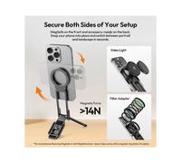 Ulanzi MA38 MagLock Phone Stand Magnetic Phone Stand for 16 15 14 13 Versatile with Hidden Hook 2Pcs