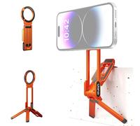 ULANZI MA38 Trépied magnétique 4 en 1 en Aluminium en Forme de Mousqueton, Support Pliable pour Smartphone, Double trépied de Poche, Mini Perche à Selfie Compatible avec iPhone 17 16 15 14 13 12