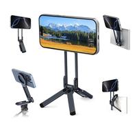 ULANZI MA38 Trépied Magnétique pour Téléphone Portable, Maglock Mousqueton Fixation Rapide, Aluminium Support Pliable, Mini Perche à Selfie Portable Compatible avec iPhone 17 16 15 14 13 12 Magsafe