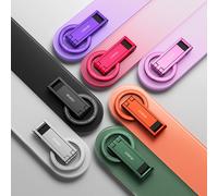 Ulanzi MA60 trépied de téléphone magnétique pliable 0.8 cm trépied de téléphone magnétique double face Ultra-mince pour support de bureau diffusion en direct Vlog Violet