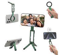 ULANZI MA60 Trépied magnétique pour iPhone - Mini trépied de poche en aluminium pour téléphone portable, aimant puissant, montage rapide, compatible avec iPhone 17 16 15 14 13 12 Series Vert