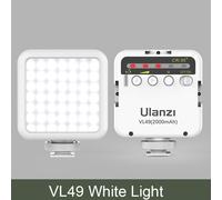 Ulanzi-Mini lampe vidéo LED portable,triple griffe froide,lampe de remplissage Vlog aste,éclairage de photographie,kit de trépied,CRI95 + - Type White VL49