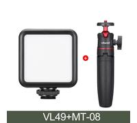 Ulanzi-Mini lampe vidéo LED portable,triple griffe froide,lampe de remplissage Vlog aste,éclairage de photographie,kit de trépied,CRI95 + - Type VL-49 Light