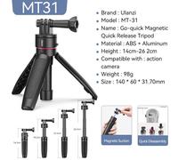 Ulanzi-Mini trépied monopode pour GoPro,OSMO Action Insta360,Xiaomi Yi SJ,Capture d'écran Eken,Accessoires de montage pour caméra d'action,12,11,10,9,8,7/6 - Type MT-31