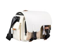 Ulanzi MS12 sac messenger blanc avec bandoulière réglable et matériau résistant aux éclaboussures