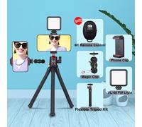Ulanzi MT-11 Flexible Trépied Pour Téléphone DSLR Caméra Stand Avec Télécommande Mini Pieuvre Jambes Pour iPhone 13 14 Pro Max Support - Type MT-11 Kit 5