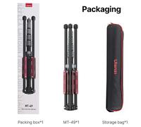 Ulanzi MT-49 1.9M En Fibre De Carbone Support D'éclairage Portable Trépied Photographie Lumière Stand pour Lumière LED Flash Softbox Voyage Monopode - Type MT-49 #B