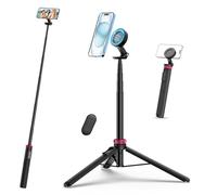 Ulanzi MT-84 Trépied de téléphone magnétique de 154,9 cm avec télécommande pour iPhone 15/14/13/12, trépied extensible pour téléphone portable, support portable pour selfie/photo/live/vlog