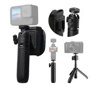 ULANZI MT88 Mini trépied avec fermeture Velcro et adaptateur de caméra d'action, trépied de table avec chaussure froide, trépied de voyage pour caméra d'action DJI Pocket3, Insta 360 X5, pour Osmo