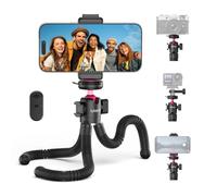 ULANZI MT91 Trépied Smartphone Flexible avec Télécommande Bluetooth, Trépied pour Appareil Photo Octopus avec système de Fixation Rapide, Mini Trépied W Adaptateur pour Caméra d'action