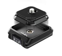 ULANZI Plaque Ucra Quick Reales et Base, Plateau à dégagement Rapide pour Appareil Photo UKA01 avec Filetage 1/4'' et 3/8'', Base Compatible avec Les Plateaux Uka et F38