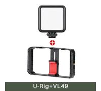 Ulanzi Plateforme de Vidéo pour Smartphone U Rig Pro,Étui de Tournage de Film,Stabilisateur de Vidéogramme,Trépied de Montage à la Main,Support pour Téléphone iPhone et Android - Type VL49 rig