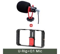 Ulanzi Plateforme de Vidéo pour Smartphone U Rig Pro,Étui de Tournage de Film,Stabilisateur de Vidéogramme,Trépied de Montage à la Main,Support pour Téléphone iPhone et Android - Type Mic kit
