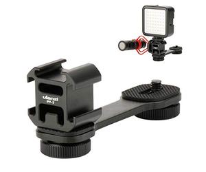 ULANZI PT-3 Osmo Mobile 4 Triple Griffe Adaptateur Vlog Extension Barre pour Micro Vidéo pour Zhiyun Smooth 4 DJI Osmo Pocket Osmo Mobile 3 Feiyutech Vimble 2 3-Axis Gimbal Accessoires