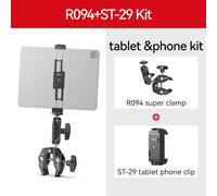 Ulanzi R094 appareil photo reflex bras magique pince réglable avec 1/4 ''3/8'' trou de vis support Super support pour moniteur LCD lumière LED - Type R094 ST-29 Kit