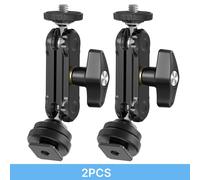 Ulanzi R098 bras magique à Double tête sphérique avec support de chaussure froide vis 1/4 ''pour moniteur de caméra DSLR micro lumière vidéo Super pince - Type 2PCS R098