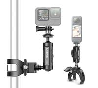 ULANZI R105 Support pour caméra avec Conception à Trois Griffes, Double tête sphérique à 360° avec vis 1/4, Adaptateur pour Smartphone/caméra d'action, Compatible avec GoPro Max Hero 13/12/11/10/9