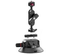 ULANZI SC-02 Ventouse solide de 11,4 cm et bras à tête sphérique pour appareils photo numériques jusqu'à 3 kg