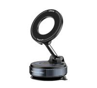 ULANZI SK-25 MagMount Support magnétique à ventouse pour smartphone - Support de téléphone portable puissant pour voiture et bureau, compatible avec Mag Safe, rotule à 360°