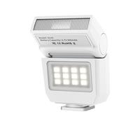 Ulanzi SL03 Mini flash avec éclairage vidéo speedlite GN8 6500 K réglable à 90 °, pour Reflex numérique Sony/Canon/Fuji - Blanc