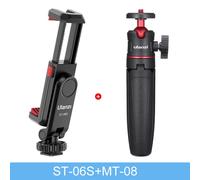 Ulanzi ST-06S support de téléphone de prise de vue verticale support de moniteur d'appareil photo DSLR pince de montage de trépied pour prise de vue Vlog sur Smartphone - Type With Tripod