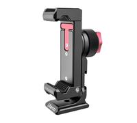 Ulanzi ST-27 Adaptateur de trépied pour téléphone en aluminium pour iPhone avec support de téléphone Arca-Swiss, pince 1/4 pouce, rotation 360° pour vidéo-blogueur