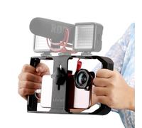 Ulanzi Stabilisateur vidéo pour iPhone X 8 7 6 Plus, Sumsang pour microphone à lumière LED, U Rig Pro