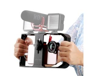 Ulanzi Stabilisateur vidéo pour iPhone X 8 7 6 Plus, Sumsang pour microphone à lumière LED, U Rig Pro