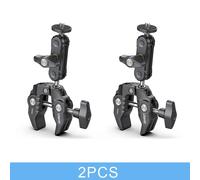 Ulanzi Super pince en métal R094 R096 avec bras magique à Double tête sphérique trou de vis de 1/4 ''3/8'' pour montage caméra moniteur micro LED - Type R094 2PCS
