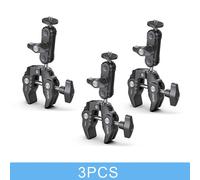Ulanzi Super pince en métal R094 R096 avec bras magique à Double tête sphérique trou de vis de 1/4 ''3/8'' pour montage caméra moniteur micro LED - Type R094 3PCS