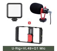 Ulanzi-Support de montage sur trépied pour smartphone,U-Rig Pro,étui de réalisation de films,déterminer la poignée du stabilisateur vidéo du téléphone,3 supports de chaussure - Type Undate Kit